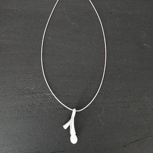 Silver and Pearl Necklace